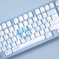 Water Colored Love 104+40 PBT Dye-subbed Keycaps Set for Cherry MX Mechanical Gaming Keyboard